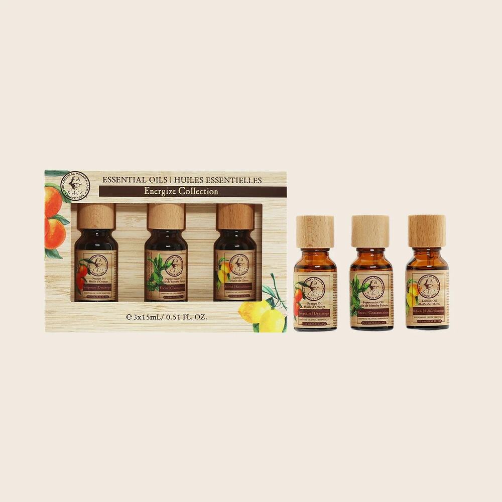 New Panama Jack energize Collection Essential Oils Orange Peppermint Lemon